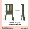thumbnail image 6 of Storkcraft Toddler Montessori Foldable Step Stool, Olive with Driftwood, 6 of 15