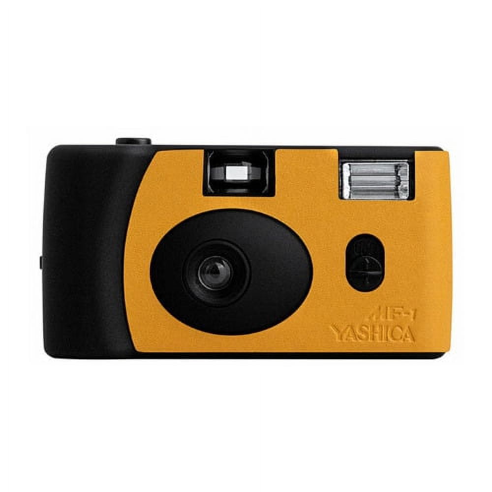 Yashica MF-1 35mm Camera - Leather (Black / Orange