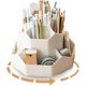 thumbnail image 2 of Pennställ, skrivbordsförvaring, stor kapacitet 360° roterbar beige, 2 of 5