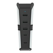 JNXYL 5 Ports Charger Adapter USB Hub Fast Data Transfer Easy to Use Universal Gaming Console Type-C 3.1 USB Extender for PS5 Pro