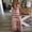 Pink, variant on Aloohaidyvio Maxi Dresses for Women 2024,Womens Fashion Holiday Summer Sleevess Stripe Printed V Neck Casual Long Maxi Dress