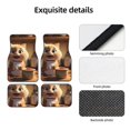 thumbnail image 4 of Kdxio Cartoon Cooking Cat Print Car Floor Mats Universal SUV Front Rear Floor Foot Mats 4-Piece Full Set with Non-Slip Rubber Backing Car Accessories for Most Cars, 4 of 7