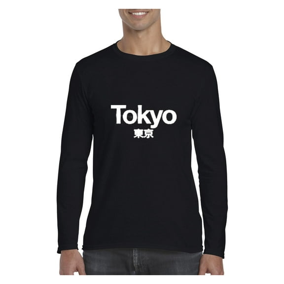 Mens Long Sleeve T-Shirts - Tokyo
