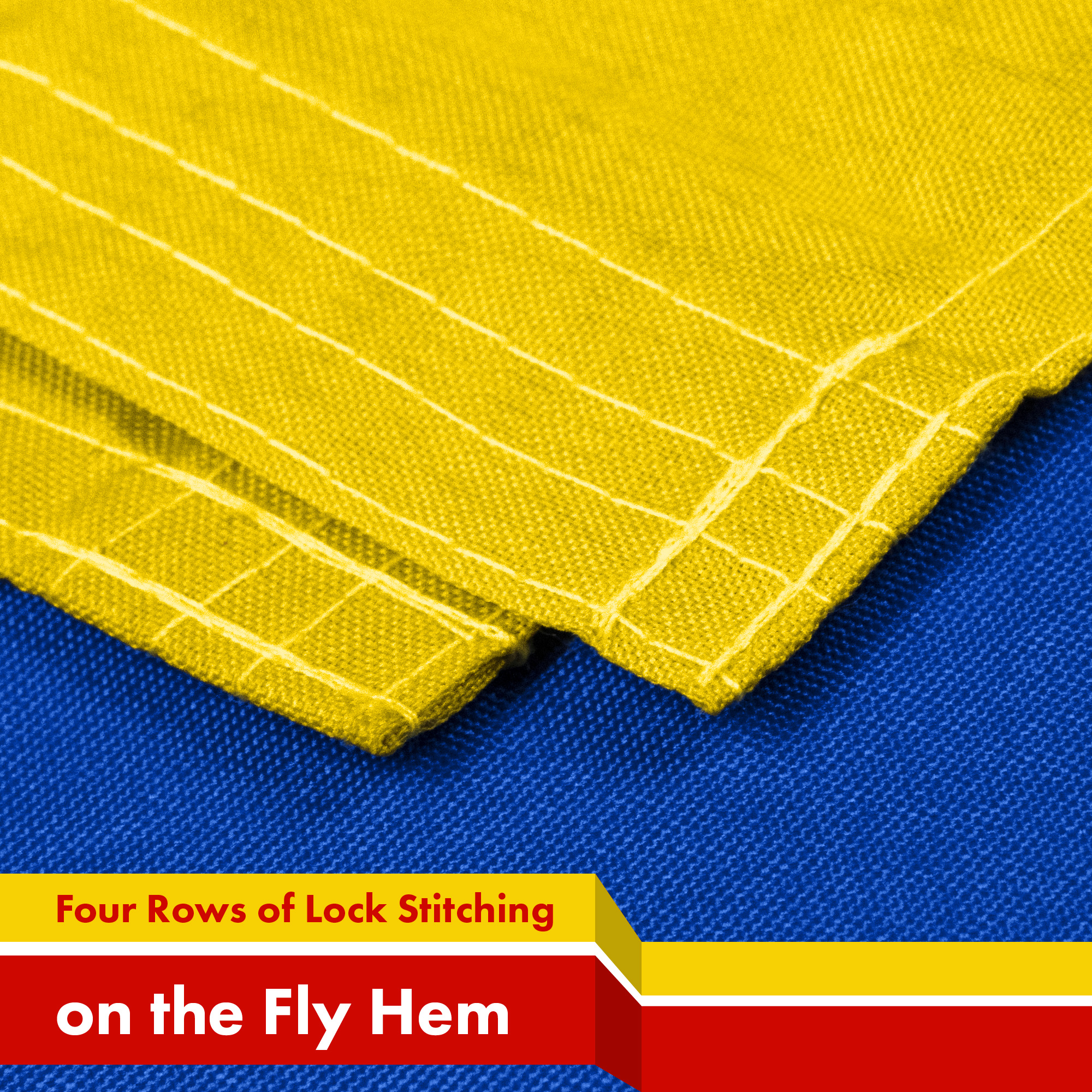 G128 Combo Pack: USA American Flag 3x5 Ft 150D Printed Stars & Blue Estelada Flag 3x5 Ft 150D Printed