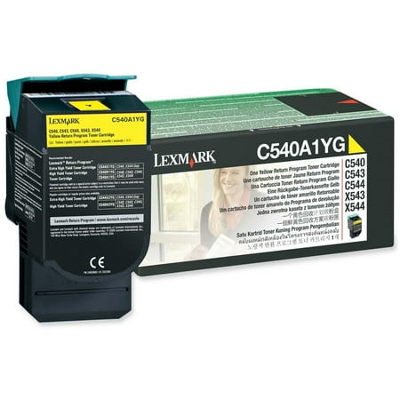- Lexmark, LEXC540A1YG, C540A1 Series Toner Cartridges, 1 Each