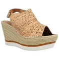 thumbnail image 2 of VANELi Womens Cadet Perforated Espadrille Wedge  Casual Shoes, 2 of 5