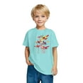 thumbnail image 3 of RXIRUCGD 2025 Vêtements d'Été pour Enfants T-shirt Imprimé Mode Mignon Col Rond Manches Courtes, 3 of 5