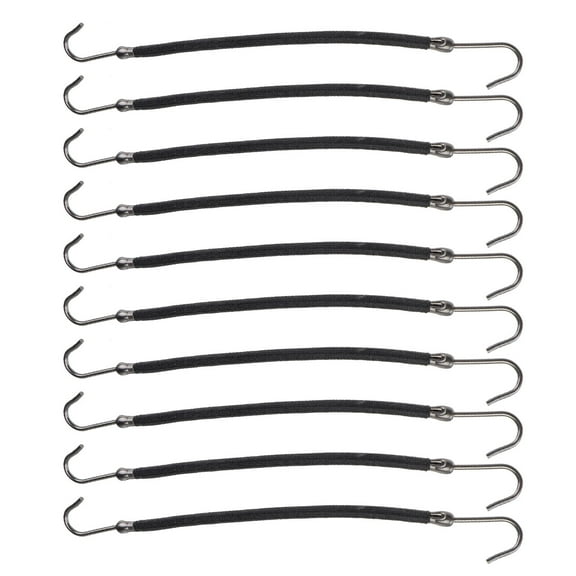 OFFIGAM Ponytail Hooks for Easy Hair Styling, Smooth Natural Hold, Black Polyester Rubber, Comfortable Hair Accessories