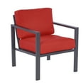 Mainstays Dashwood 4Piece Outdoor Patio Conversation Set, Seats 4, Red