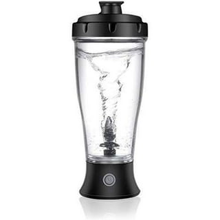  Electric Protein Shaker Bottle, USB Rechargeable Blender Bottles,  BPA Free Gym Portable Mixer Cup For Protein Shakes, Coffee, Milkshakes,  16oz, With Ambient Light, Black : Home & Kitchen