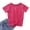 Hot Pink, variant on Zanarzt Girls Casual Summer Tops Kids Solid Color Tshirts Girls Pleated T Shirts Kids Summer Short Sleeve Fashion Tops Tees Hot Pink,4-5 Years