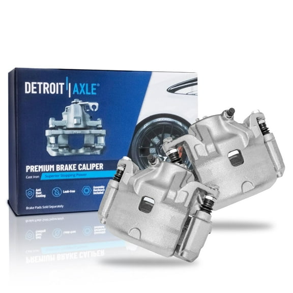 Detroit Axle - Front Disc Brake Calipers w/Brackets Replacement for 2007 2008 2009 2010 Nissan Altima Sentra - 2pc Set