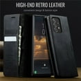 thumbnail image 6 of CaseMe Calf Leather Lining Microfibre Wallet Case for Samsung Galaxy A52 5G 6.5-inch with RFID Blocking,Magnetic Closure,Card Slots,Cash Slot,Kickstand,Shockproof Flip Folio Protective Phone Case, 6 of 10