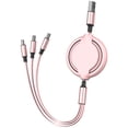 thumbnail image 1 of Cable De Carga Retráctil 3 En 1 Compatible Con Ios Cable Micro Usb Tipo C Cable De Sincronización De Datos De Carga Rápida Eigraketly EL017844-02, 1 of 5