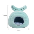 thumbnail image 4 of CBFFDC Washable Rabbit House Semi closed Hamster Bed Creative Shape Super Soft Washable with Non slip Bottom Guinea Pig Rabbit Hideout Pet Supplies, 4 of 5