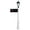 White, variant on Lewiston LPST-800-E1-SL-WHT E1 Economy Mailbox System with Fluted Base & Bayview Solar Lamp, White