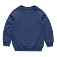 thumbnail image 5 of Crewneck Sweatshirts Children's Solid Color Long Sleeved Casual Sports Hoodie Top Comfortable Pullover Sweatshirts Shirts Warm Hiking Pullover Oversized Warm Casual Sweatshirt 5-15 Years, 5 of 7