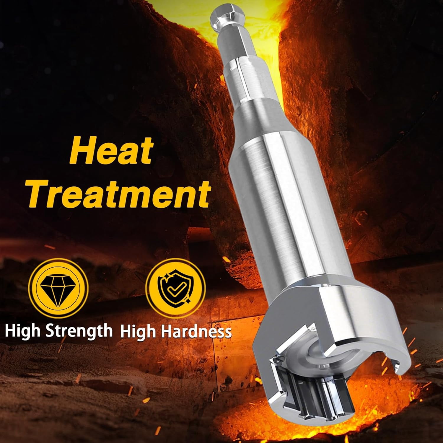 Stainless Steel 3/4" Strut Channel Adapter Nuts & Bolts Drill Bit Socket Wrench Tool for 19mm Bolt Head Fit for 1-5/8" 2-7/16" Channels and Struts