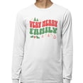 thumbnail image 2 of Very Merry Family Long Sleeve Shirt Unisex Large White, 2 of 5