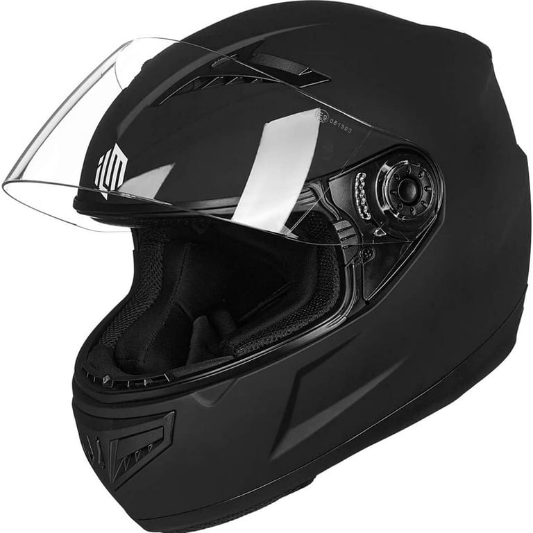 ILM Youth Kids Full Face Motorcycle Helmet ATV Dirt Bike Street Bike Helmet DOT Approved Matte Black Medium Walmart