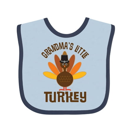 

Inktastic Thanksgiving Grandma Little Turkey Gift Baby Boy or Baby Girl Bib