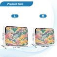 thumbnail image 4 of FORMRS 15-15.6 inch Laptop Sleeve Case Soft Carrying Quilted Computer Bag Cover, Yellow Floral Wave, 4 of 7
