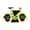 Yellow, variant on Agiferg Retro European Bicycle Style Page Turning Clock Creative Desktop Clock Fashion Ornaments Decorative Clock