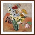 thumbnail image 2 of Art.com Vase with Roses and Anemones, 1890 Giclee Print by Vincent van Gogh, Brown Frame Wall Art, 29" x 29", 2 of 5