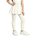 thumbnail image 2 of Girls High Waisted Leggings 2 in 1 with Skirt Flowy Athletic Tennis Skirted Legging Kids Dance Tights, 2 of 8