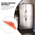 thumbnail image 5 of OUNONA Fridge Magnet Sushi Shaped Design Magnet Material Travel 11X3.5CM Red, 5 of 8