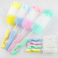 thumbnail image 3 of Bottle Cleaning Brush Water Bottle Cleaner for Washing Baby Bottles Sponge Cleaning Large Small Brush Cleaner Set Hanging Sponge Brush, 3 of 5