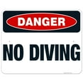 thumbnail image 1 of No Diving Sign, Pool Sign, (SI-6672), 1 of 1