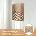 thumbnail image 3 of Keyohome 3Pcs Wood Wall Art Wood Wall Sculpture Decor Openwork Wood Wall Ornament Easy to Hang Timber Wall Artwork Easy to Install Handcrafted Wood Wall Art Suitable for Home, 3 of 10