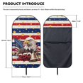 thumbnail image 7 of KUIFORTI Patriotic Eagle Print Front Car Seat Protector Cover, Water-Resistant Washable Towel Bucket Seat Covers Universal Fit for Cars SUVs Trucks, for Gym Running Swimming, 7 of 7