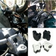 thumbnail image 2 of 2 Pcs Moto Tout-Terrain Aluminium Robuste pour Ensemble de Fixation Fiable Performance Rendant le Processus de Conduite Plus Confortable et Argent, 2 of 9