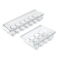 thumbnail image 2 of Caja de almacenamiento de huevos para refrigerador para una frescura conveniente y una bandeja para huevos duradera, 2 of 4