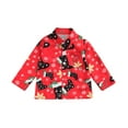 thumbnail image 2 of xiaxaixu Veste Garçon Boutonnée Col Fermé Chemise Imprimée Dessin Animé Noël, 2 of 8