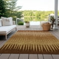 thumbnail image 6 of Addison Rugs Chantille Indoor/Outdoor Transitional Stripes Paprika Washable Rectangle Rug, 9' x 12', 6 of 6