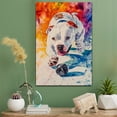 thumbnail image 2 of Dogo Argentino Dog Stretched Canvas Size 8x12 – Ice Hockey Theme Dog Art for Wall, Dogo Argentino Dog Playing Ice Hockey Wall Art, Dog Lover Canvas Decor, 2 of 5