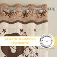 thumbnail image 6 of Country Kitchen Curtains Window Panels, Texas Star Plants Branches Berry Farmhouse Retro Insulated Window Treatment Curtain, Grommet Curtains for Bedroom/Living Room/Bathroom, 2 Piece 42"Wx84"L, 6 of 8