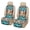 Aztec Running Horse Teal, variant on COEQINE Quilted Car Front Seat Cover 2 Pack Non-Slip Decorative Bucket Seat Cover Heavy Duty Dog Car Seat Protector Universal Fit Auto Accessories, Rustic Cow Skin Print