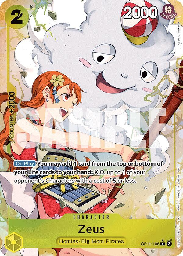 ONE PIECE Zeus a Fist of Divine Speed Alternate Art Near Mint 1 Count