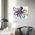 thumbnail image 4 of JEUXUS Watercolor Octopus Decor Wall Art, Abstract Sea Animal Canvas Painting Prints Blue Ocean Nautical Decor Artwork Sea Life Art Posters For Living Room Bedroom Bathroom Framed Home Decoration, 4 of 6