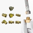thumbnail image 2 of Sturdy Copper LPG Adapter 3/8Inch Female to 1/4Inch Male Left Thread Gas Line Fitting Accessory for Stove Cooker, 2 of 5