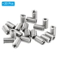 thumbnail image 3 of Unique Bargains Adaptateurs de Filetage Manchon Réducteur Écrou 20 Pcs M6x1 Mâle à M3x0.5 Femelle Réparation Insert Écrou 10mm, 3 of 7