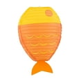 thumbnail image 3 of Dualoai Fish Shaped Hanging Paper Lantern Cute Handmade Kids Room Decor for Festival Yellow, 3 of 9