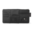 thumbnail image 3 of Car Styling Sun Visor Organizador Universal Correa Elástica Bolsa de Almacenamiento Gafas Automotrices Teléfono Móvil Pen Holder con Cremallera Negro Inevent VI009632-05, 3 of 7