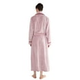 thumbnail image 3 of Men's Plush Bathrobe Soft Long Sleeve Fleece Bath Robe Bathrobe Super Absorbent Spa Robe Collar Loose Fit Fleece Loungewear Winter Warm Robe Housecoat, 3 of 6