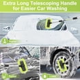 thumbnail image 2 of 65'' Car Wash Brush and Snow Brush  with Long Handle, Car Cleaning Tool and Car Snow Broom and  with 4 Hand-Held Places Extendable  Washing Brushes Broom Kit Soft Car Auto Truck SUV of Scratch-Free, 2 of 10