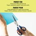 thumbnail image 4 of Hilroy Stainless Steel 7-Inch Scissors, Multipurpose Scissors, Blue Handles, 4 of 6
